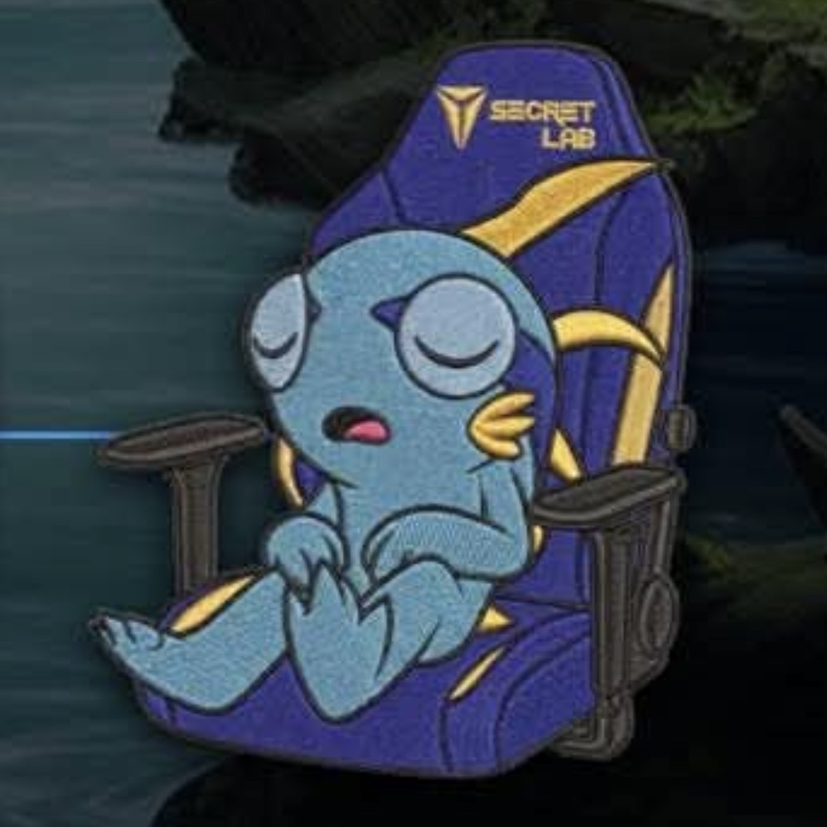 Secret Lab Murloc (Blue) Blizzard collectible patch